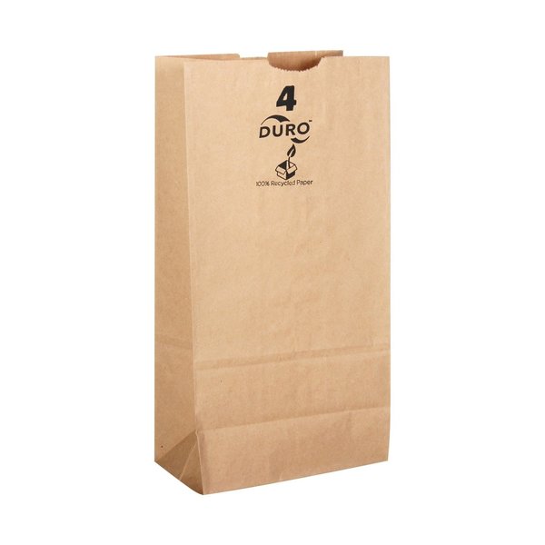 Dubl-Life Nat Rec Fsc 4 Lb 500 Dubl Life 5 in. H X 3.125 in. W X 9.687 in. L Paper Shopping Bag , 500PK 301034